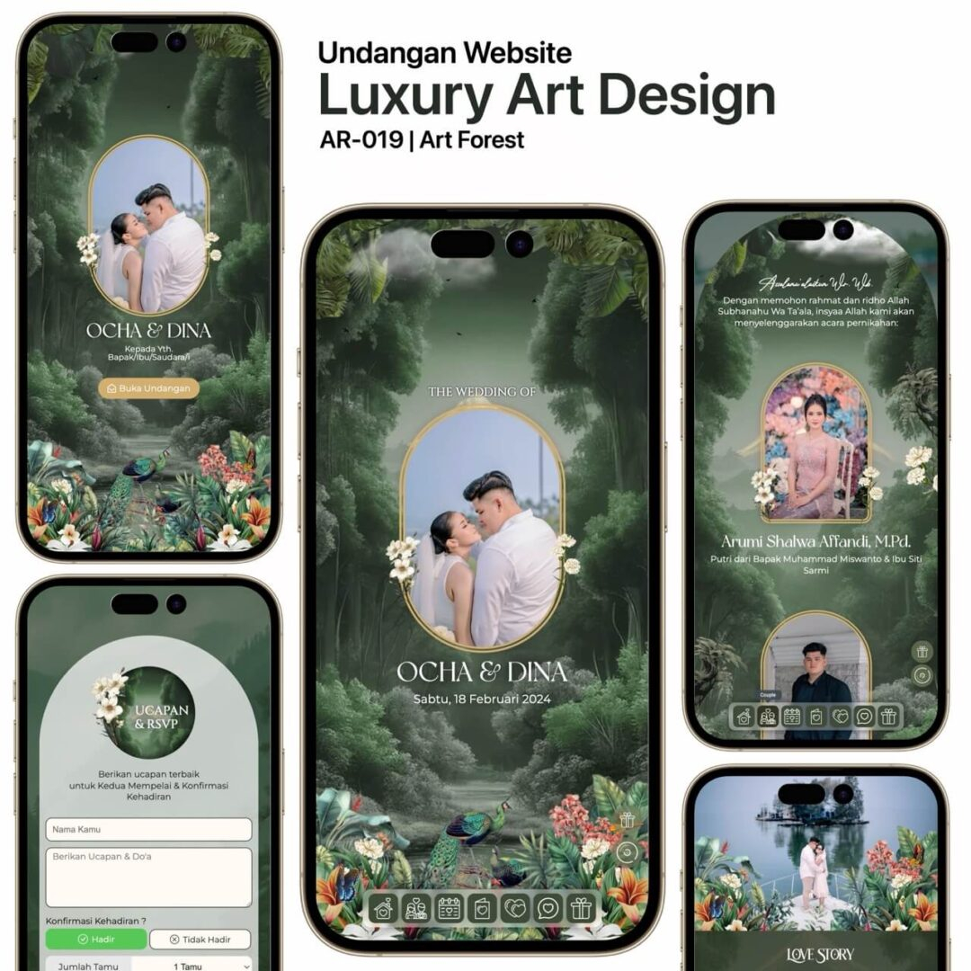 Undangan Website Luxury Art Forest